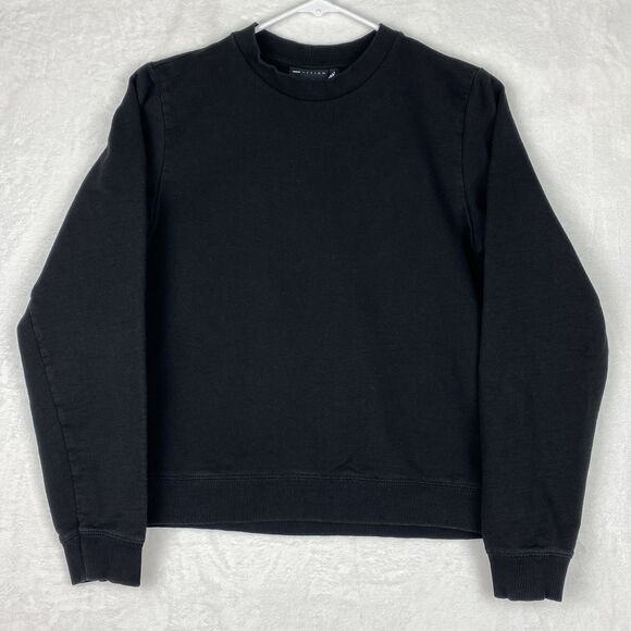 Asos Design Sweater Size 4 Black Crewneck Pullover Sweatshirt Casual - Picture 1 of 8